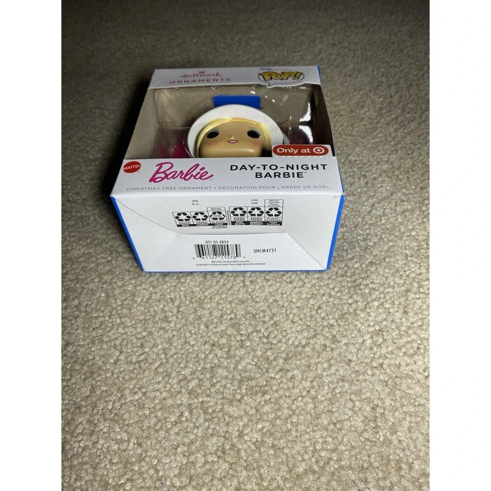 Hallmark Funko POP Barbie Day-to-Night Christmas Ornament Target Exclusive NIB